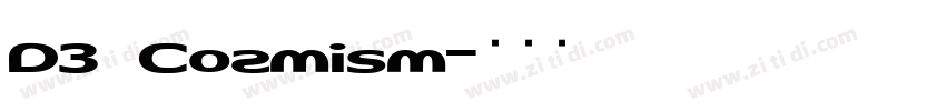 D3 Cozmism字体转换